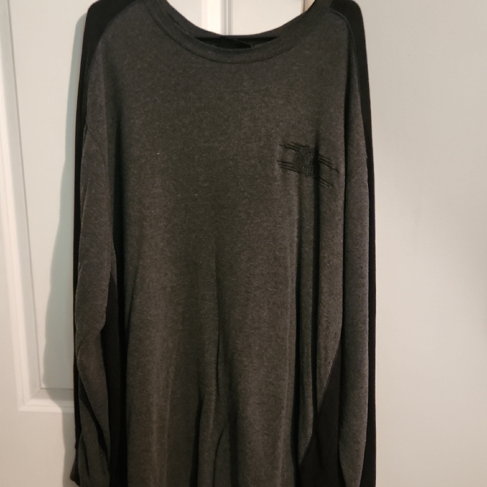 Harley-Davidson Charcoal and Black Long Sleeve Tee